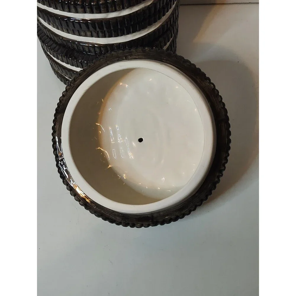 Vtg Nabisco Stacked OREO Cookie Jar Treat Container